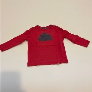 Hanna Andersson Vibrant Red Long Sleeve Pajama Top